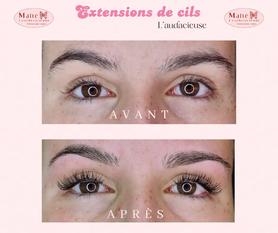 Extension de cils illustration l'audacieuse